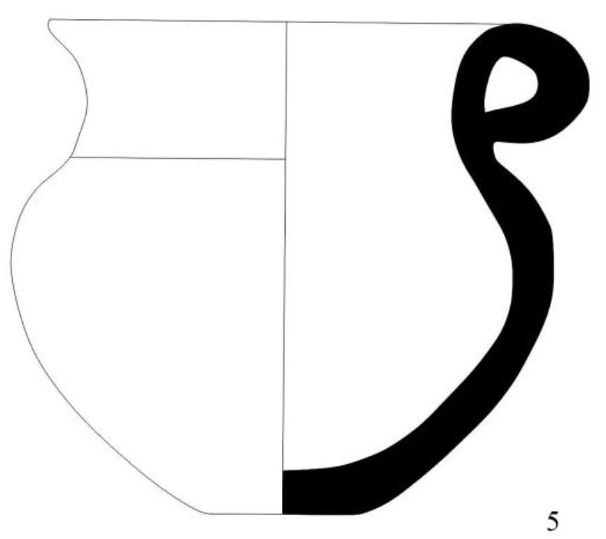 Bronze Age Ceramic #1193 technical drawing