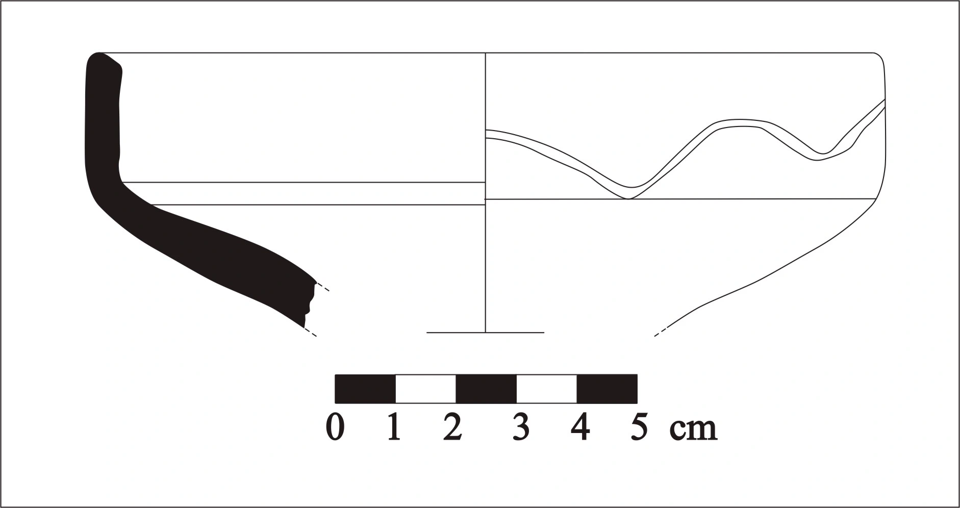 Roman Period Ceramic #628 technical drawing