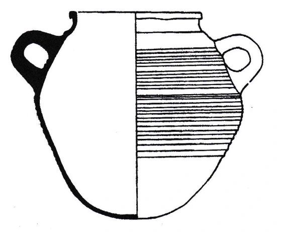 Roman Period Ceramic #1685 technical drawing