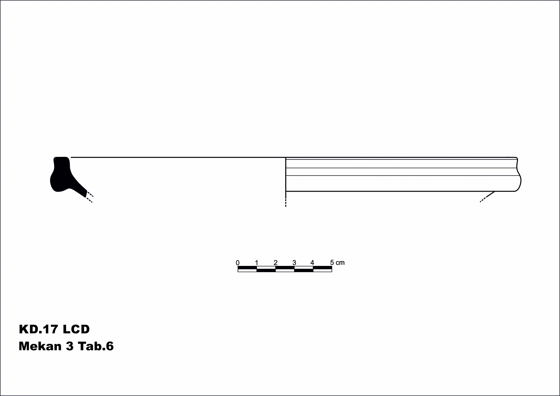 Roman Period Ceramic #2103 technical drawing