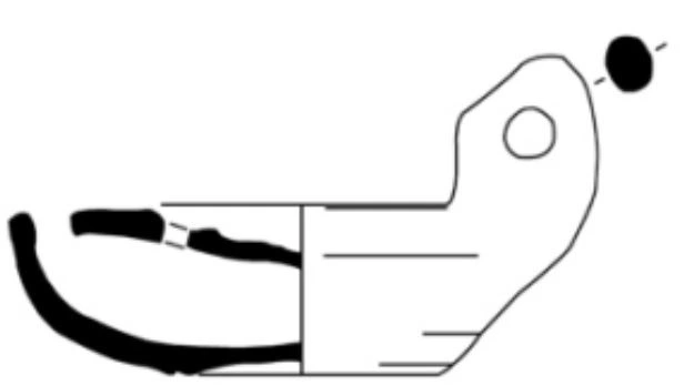 Roman Period Ceramic #2053 technical drawing