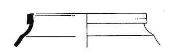 Roman Period Ceramic #1691 technical drawing