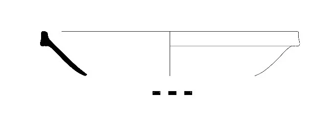 Roman Period Ceramic #1470 technical drawing