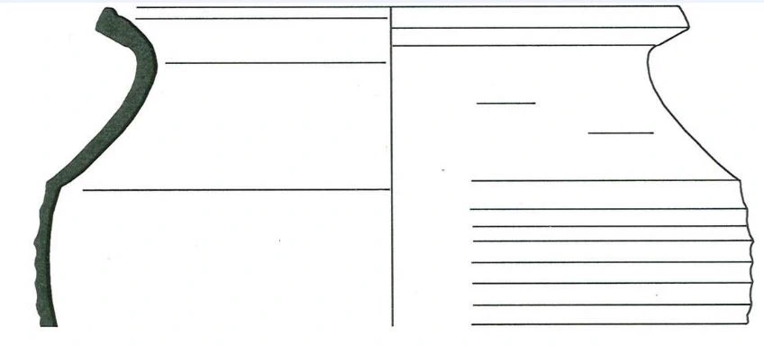 Roman Period Ceramic #2250 technical drawing