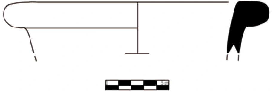 Chalcolithic Age Ceramic #1003 technical drawing
