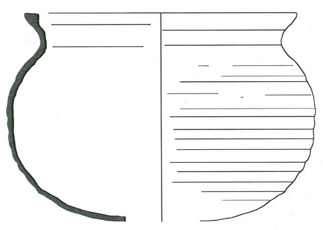 Roman Period Ceramic #2243 technical drawing