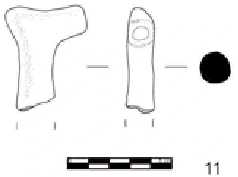 Chalcolithic Age Ceramic #1104 technical drawing