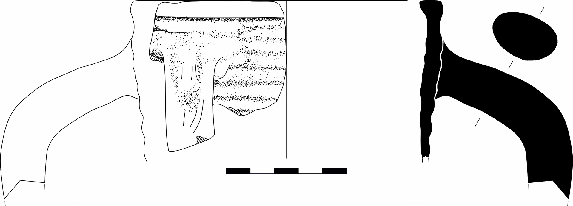 Roman Period Ceramic #1589 technical drawing