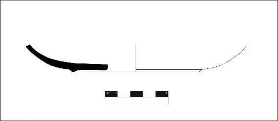 Roman Period Ceramic #1406 technical drawing