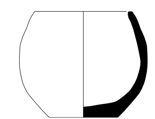Neolithic Age Ceramic #1299 technical drawing