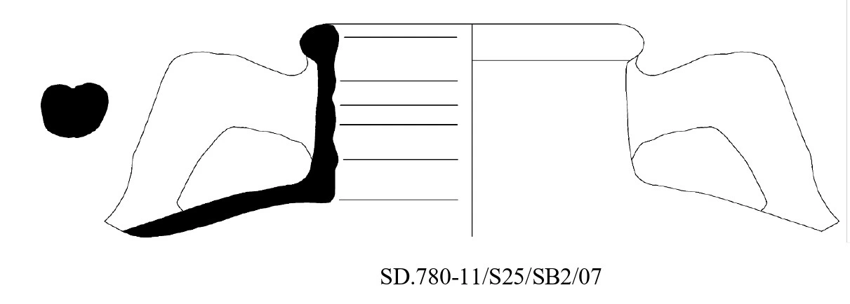Roman Period Ceramic #2625 technical drawing