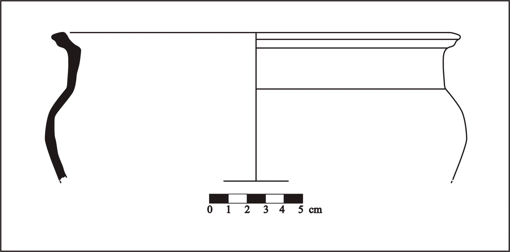 Roman Period Ceramic #838 technical drawing