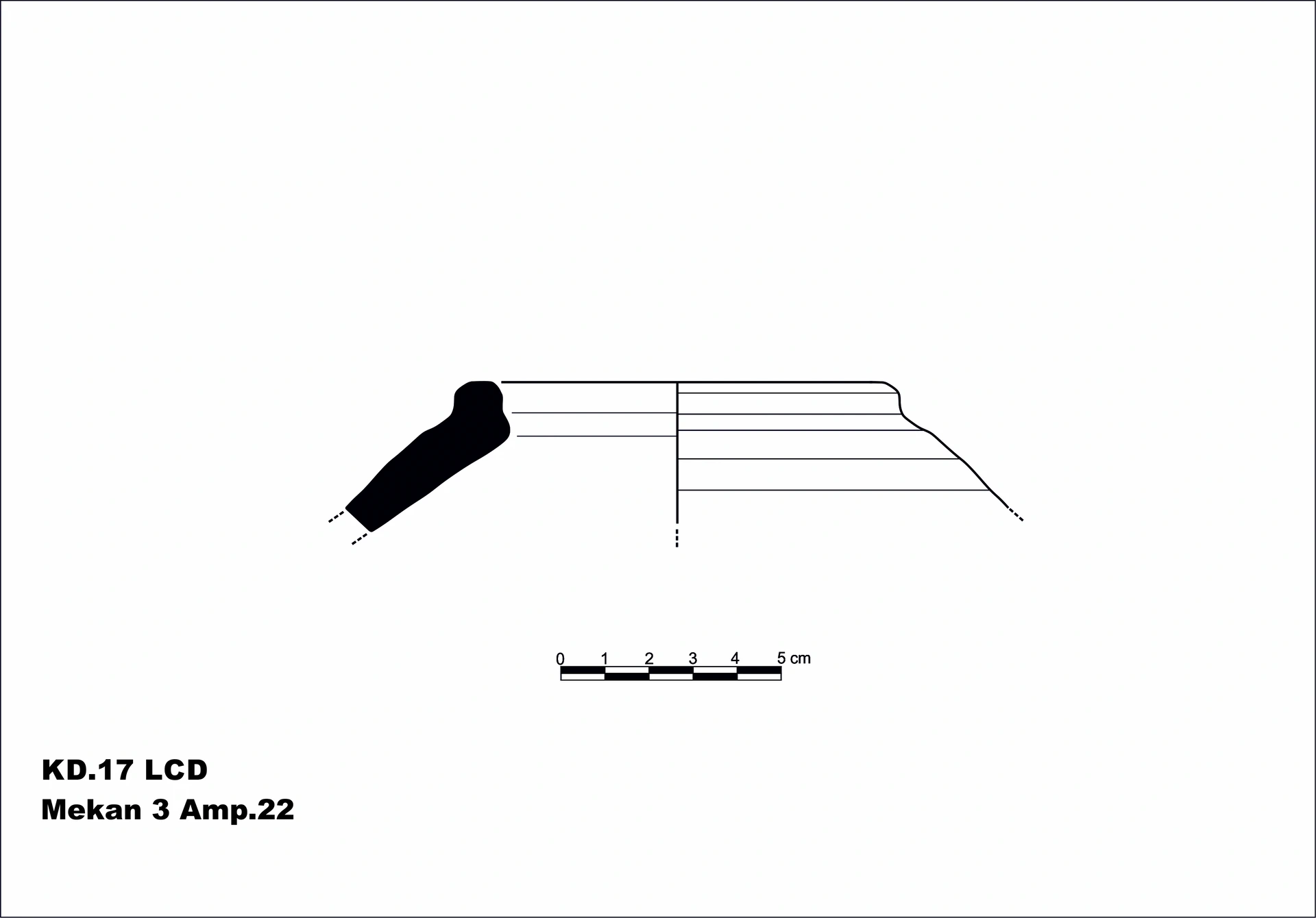 Roman Period Ceramic #2146 technical drawing