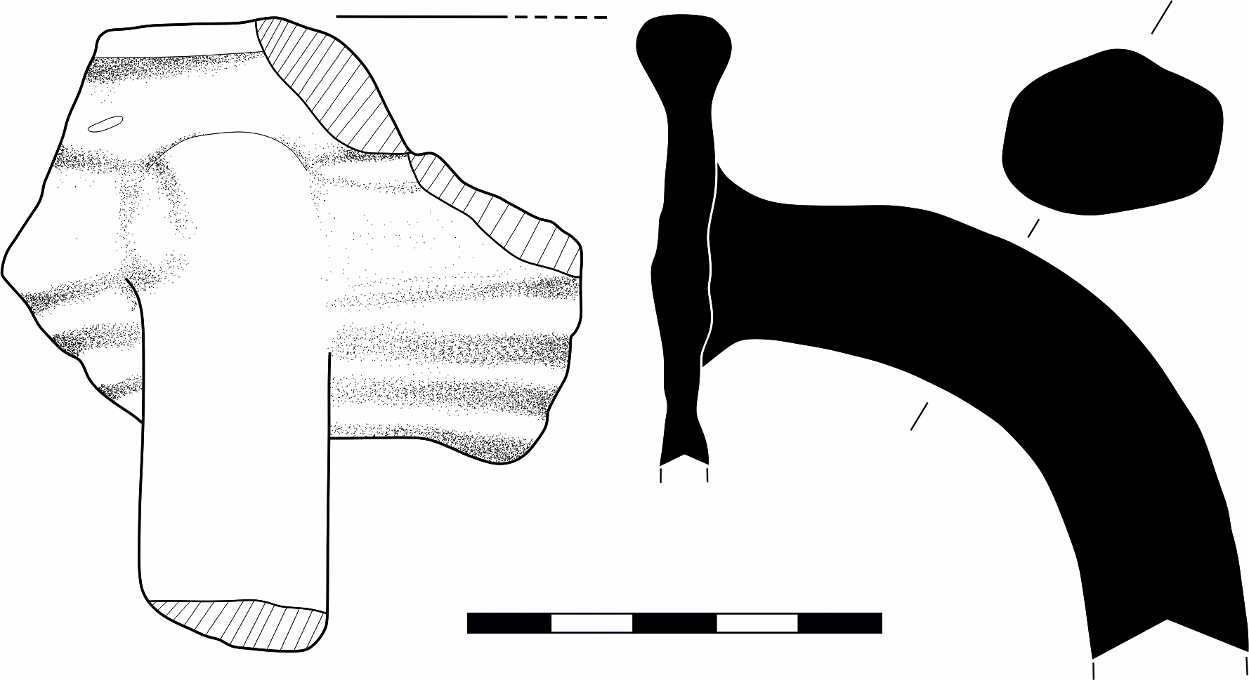 Roman Period Ceramic #1590 technical drawing