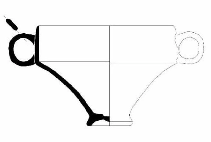Roman Period Ceramic #2574 technical drawing
