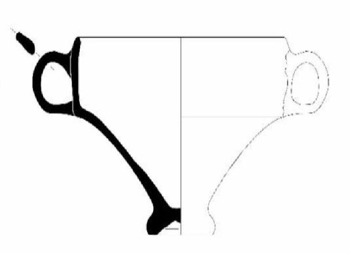 Roman Period Ceramic #2575 technical drawing