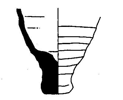 Roman Period Ceramic #1950 technical drawing
