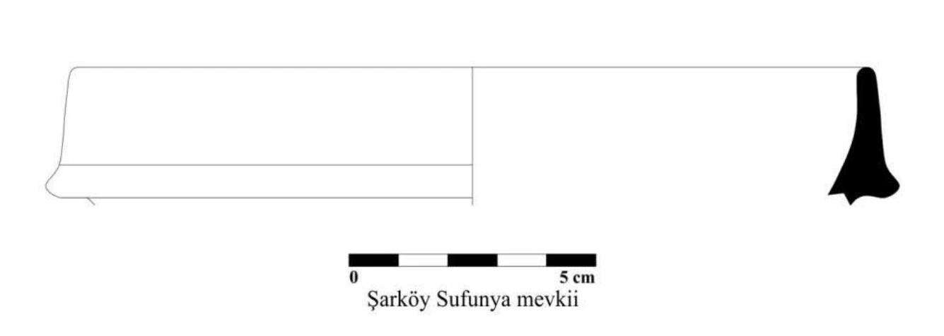 Roma Dönemi Seramiği #2633 teknik çizimi