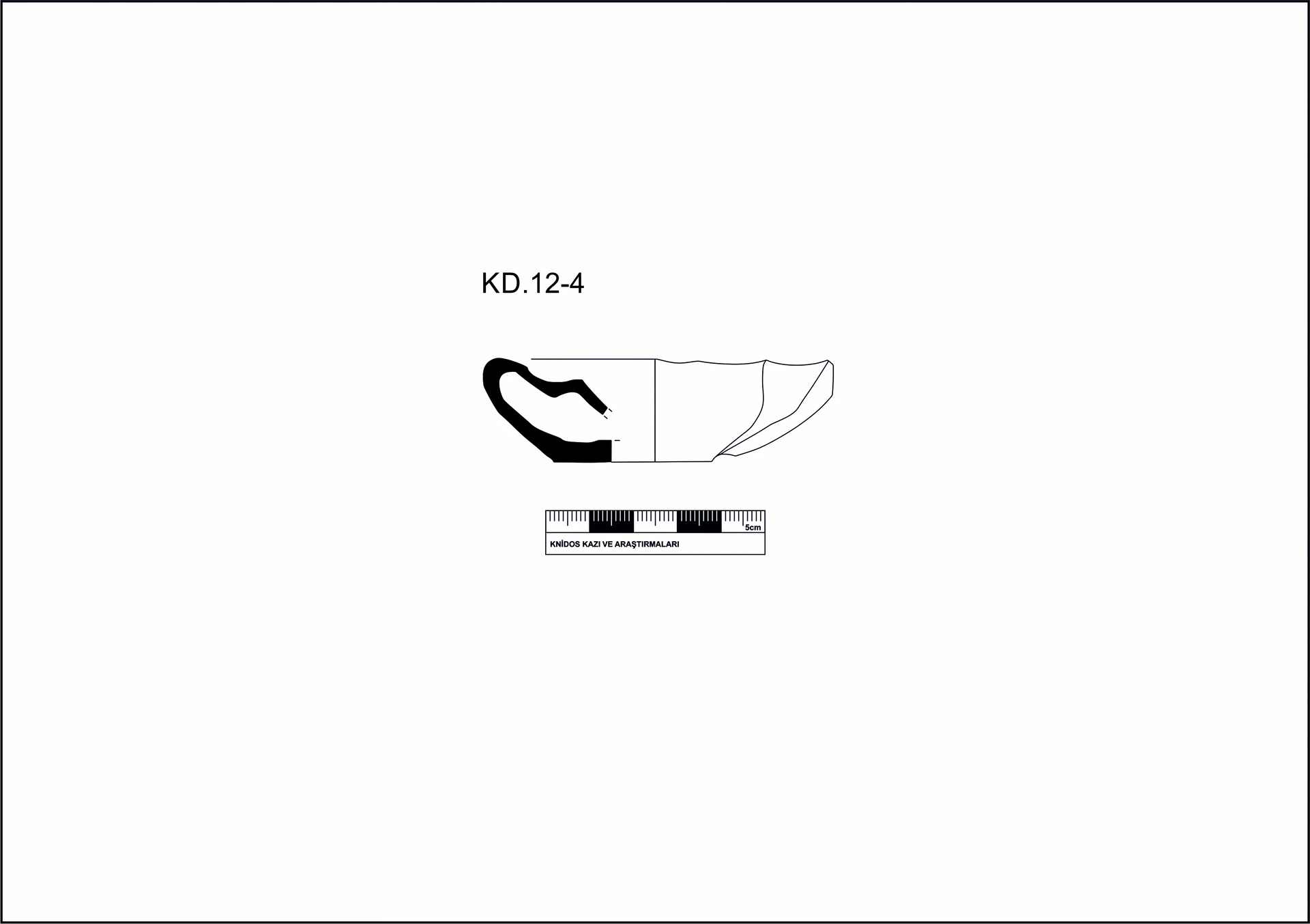 Hellenistic Period Ceramic #2089 technical drawing