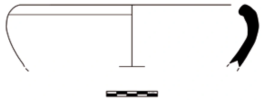 Chalcolithic Age Ceramic #1053 technical drawing