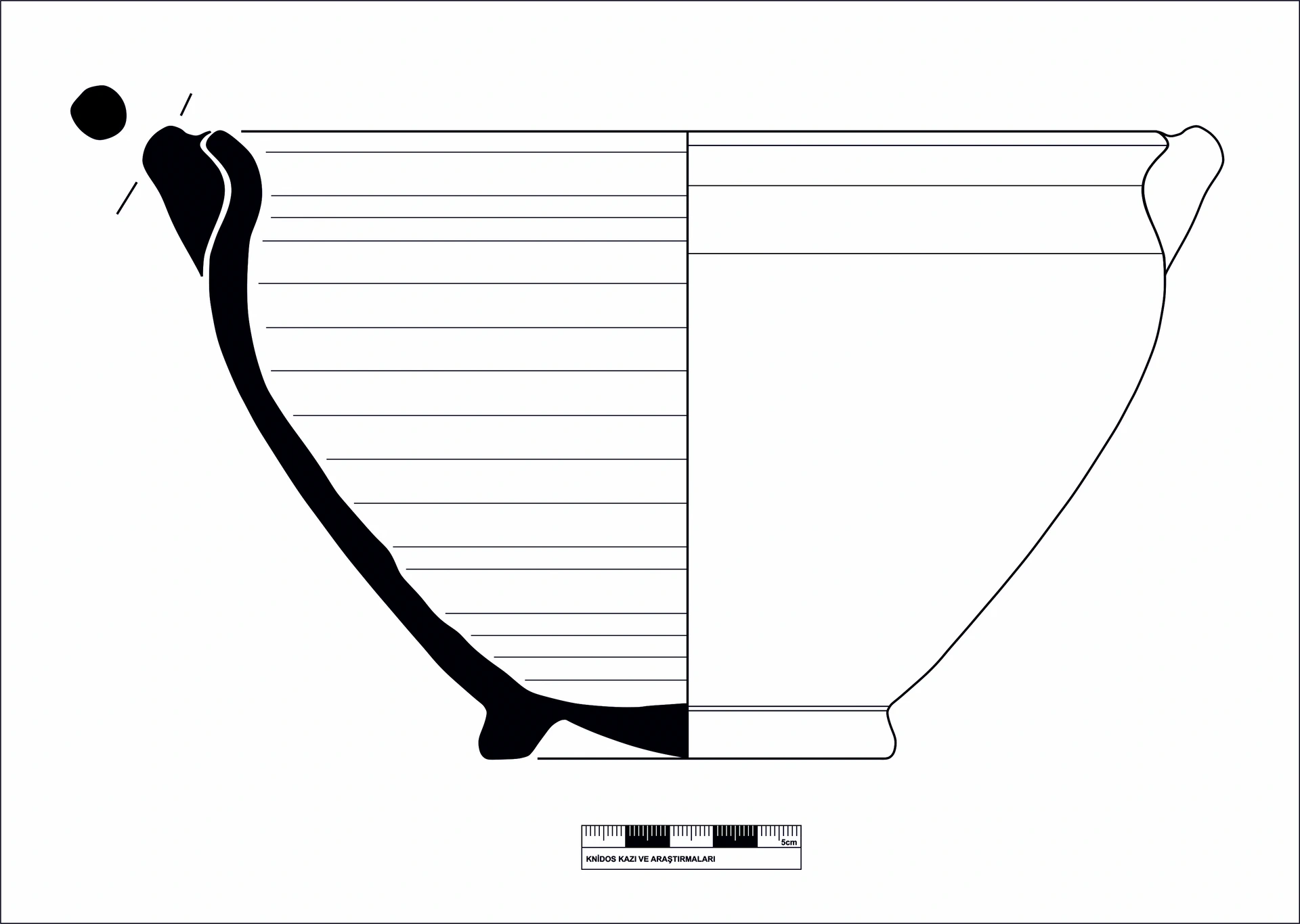 Hellenistic Period Ceramic #2079 technical drawing
