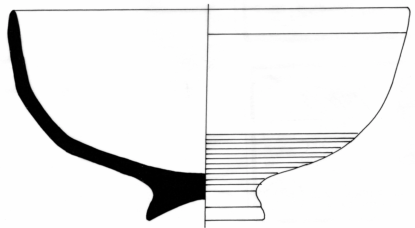 Classical Period Ceramic #2474 technical drawing