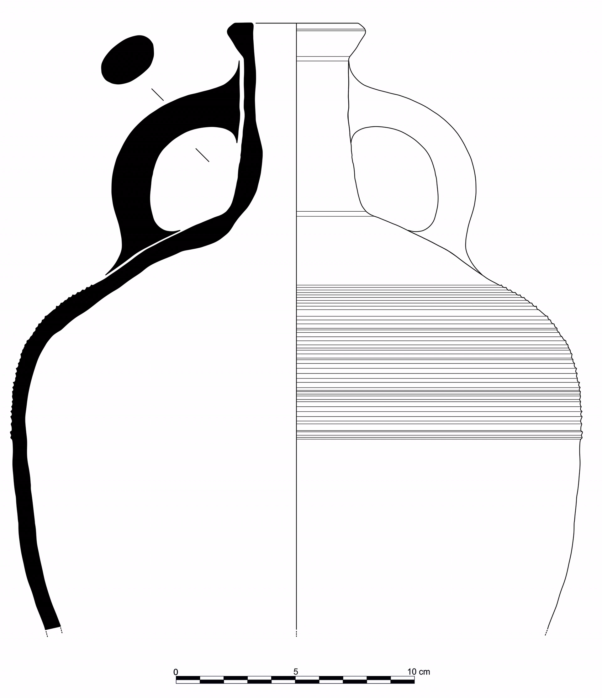Roman Period Ceramic #2428 technical drawing