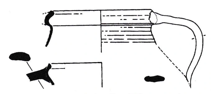 Roman Period Ceramic #1708 technical drawing