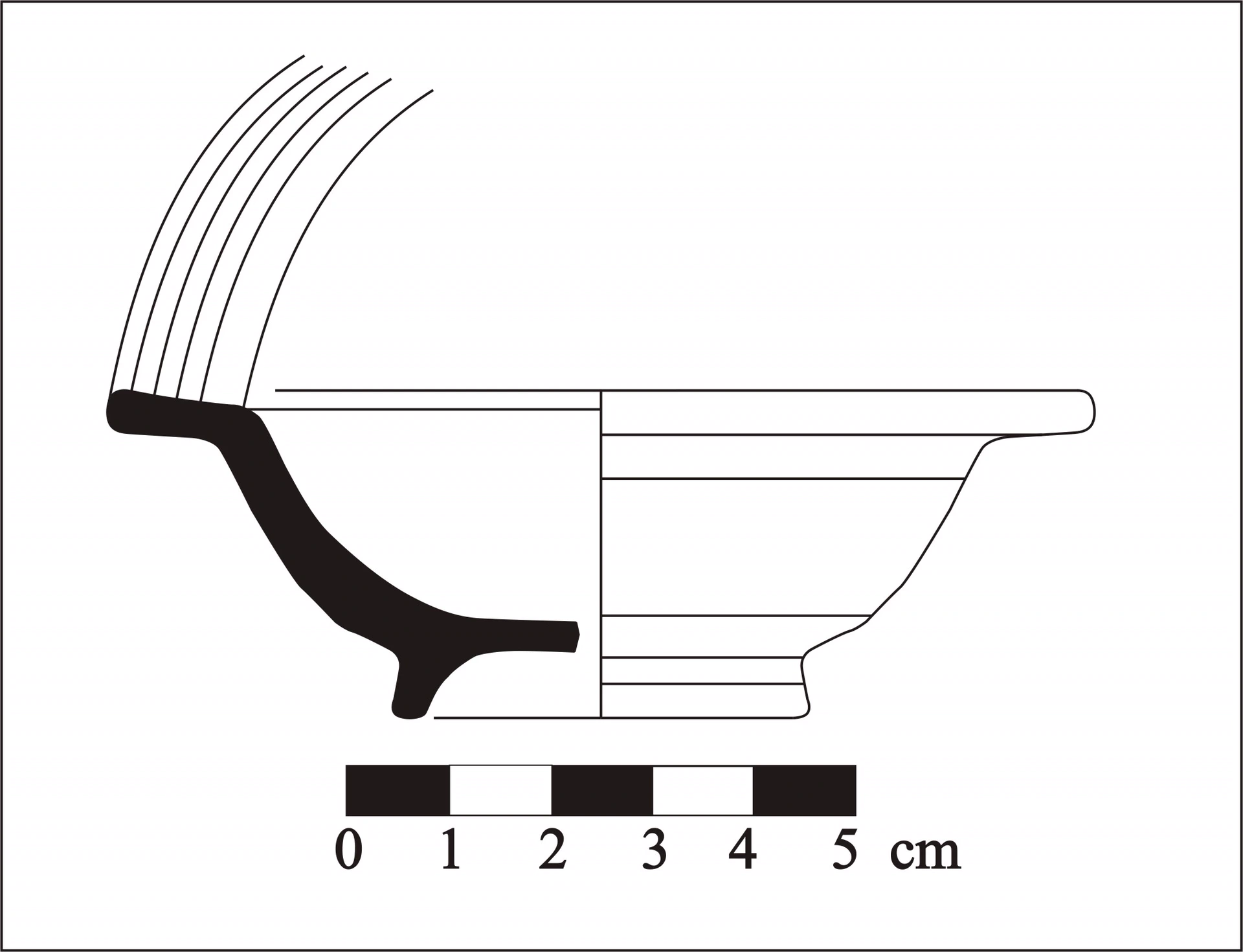 Roman Period Ceramic #612 technical drawing