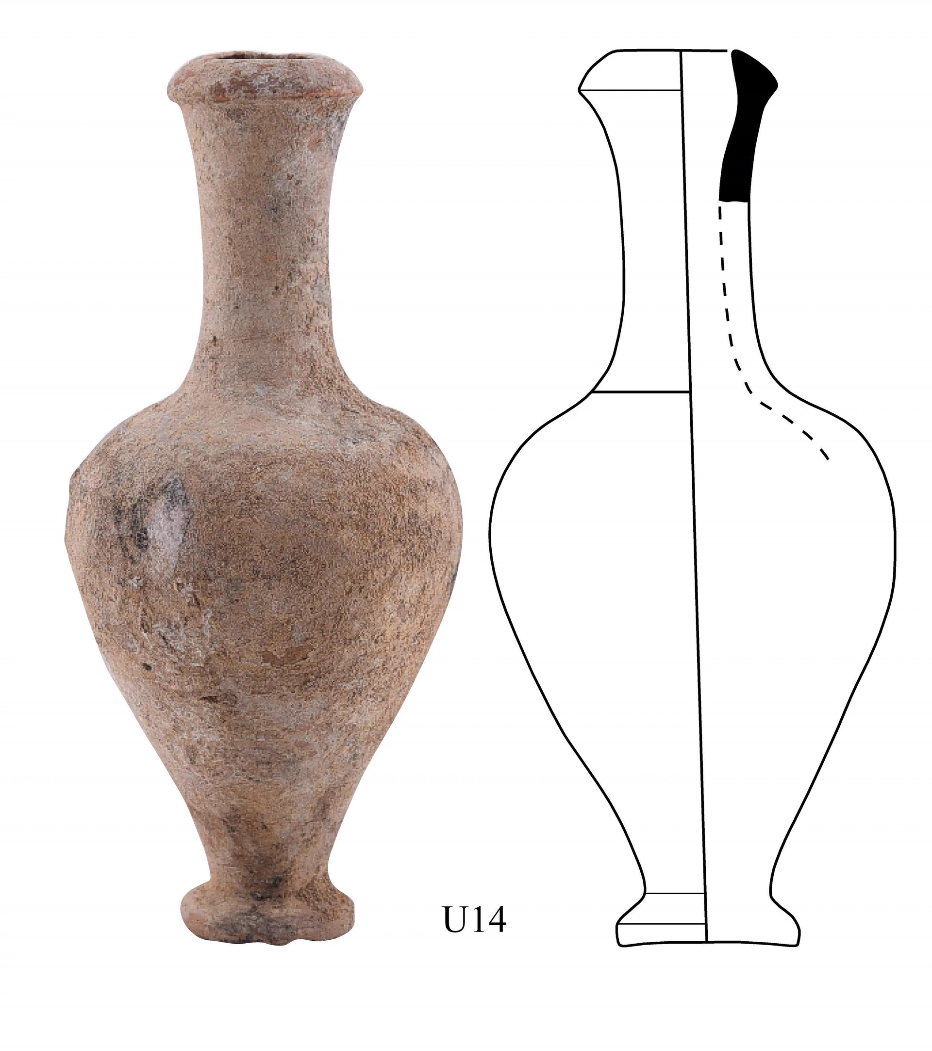 Hellenistic Period Ceramic #2535 technical drawing