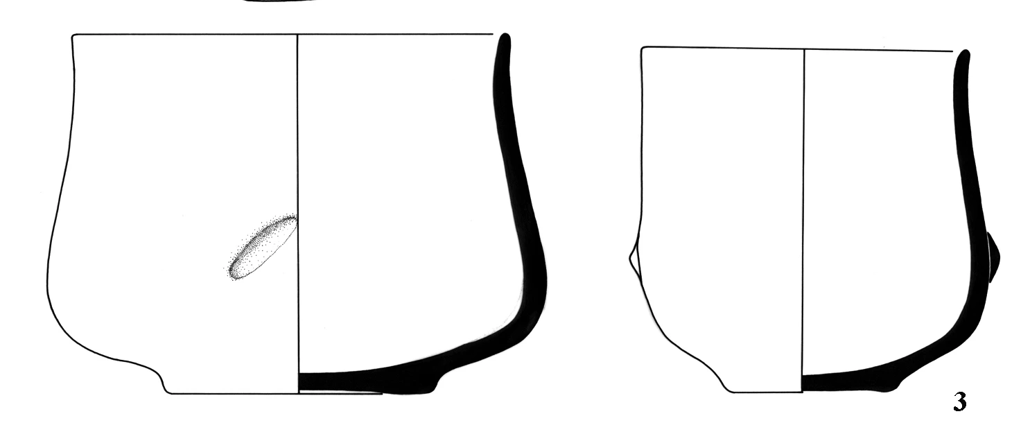 Neolithic Age Ceramic #1286 technical drawing