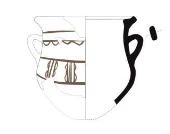 Iron Age(Anatolian and Mezopotamia) Ceramic #1807 technical drawing