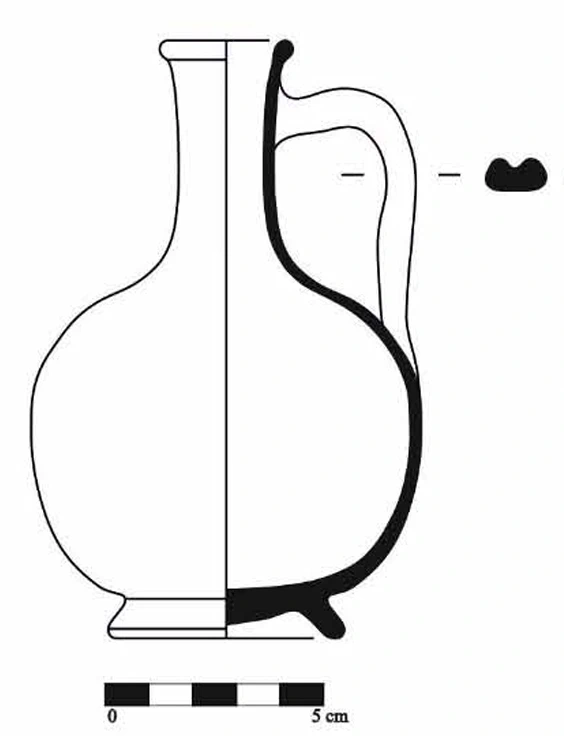 Hellenistic Period Ceramic #1098 technical drawing