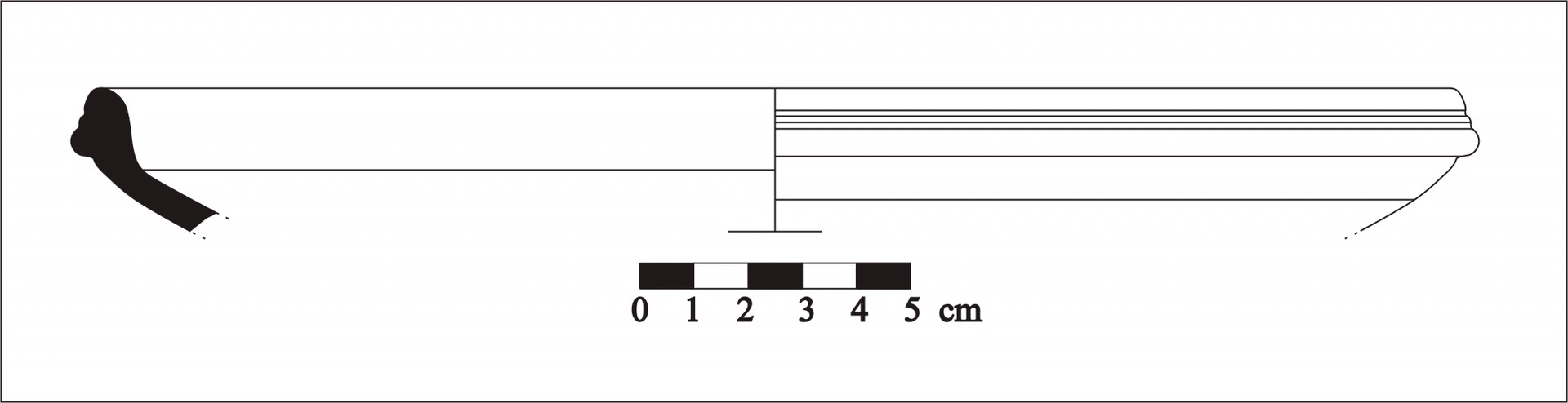 Roman Period Ceramic #719 technical drawing
