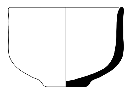 Neolithic Age Ceramic #1301 technical drawing