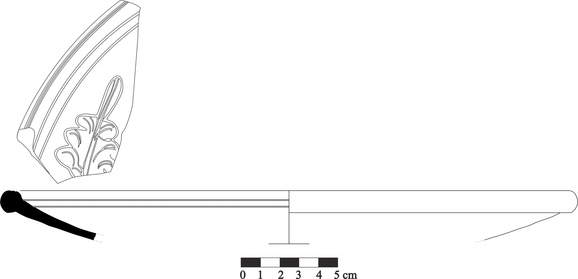 Roman Period Ceramic #666 technical drawing