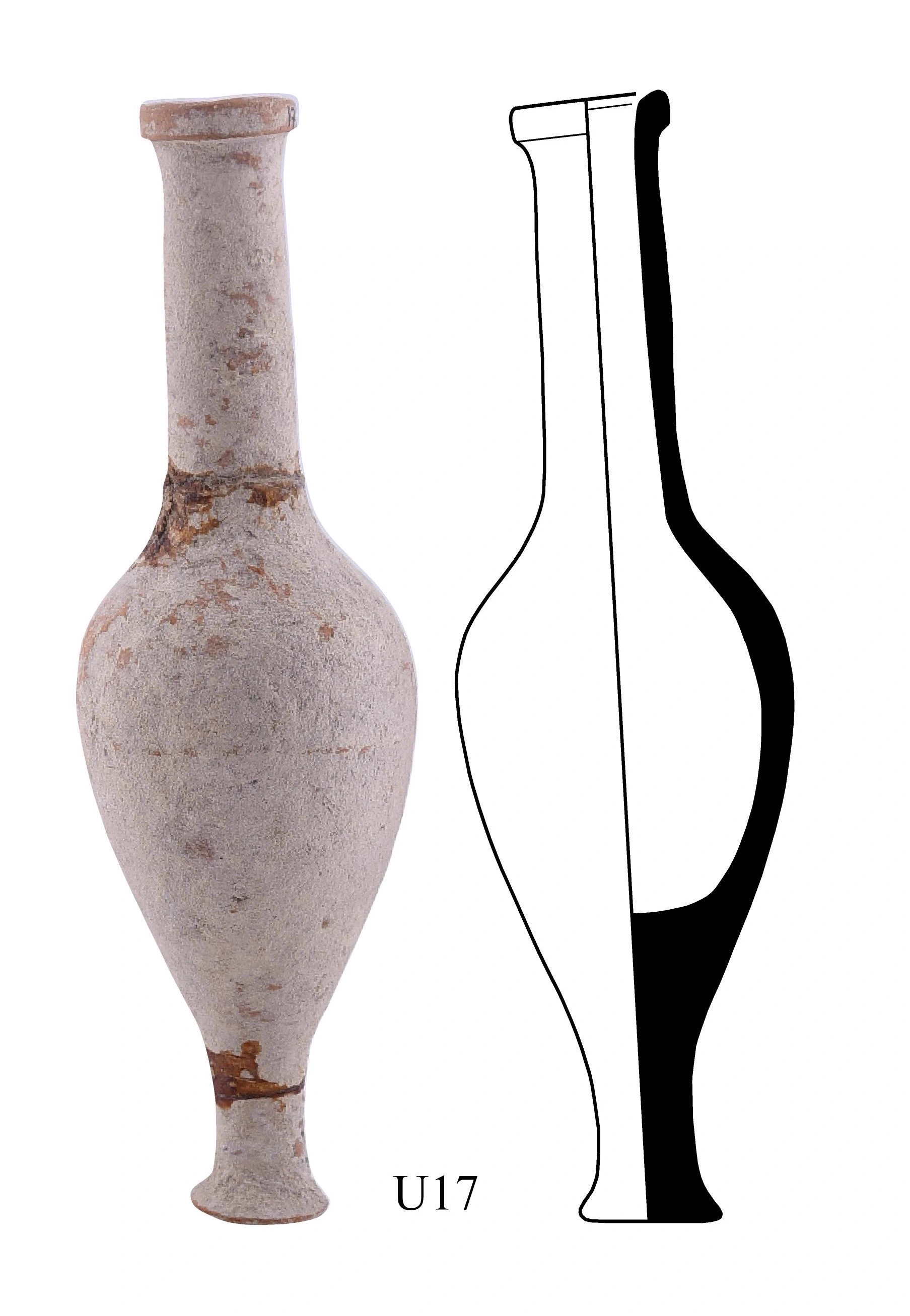 Hellenistic Period Ceramic #2538 technical drawing