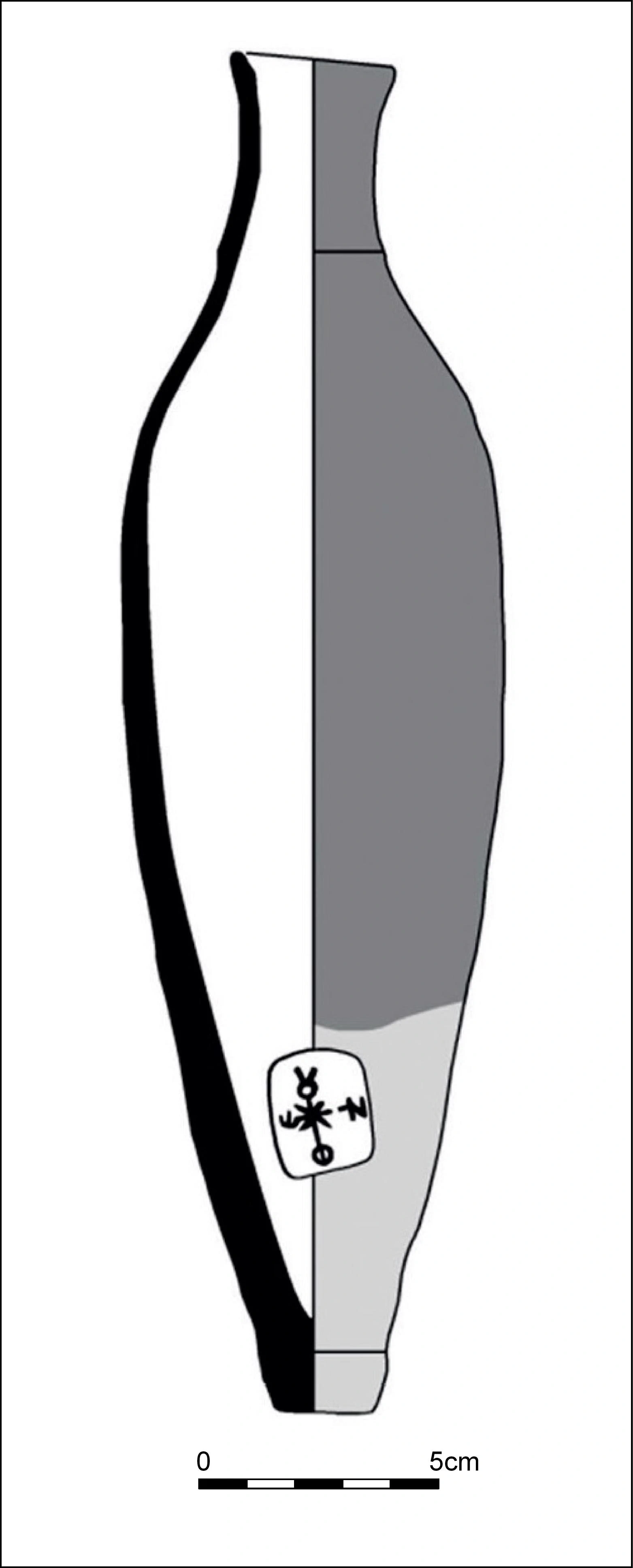 Roman Period Ceramic #1262 technical drawing