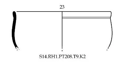 Roman Period Ceramic #2570 technical drawing