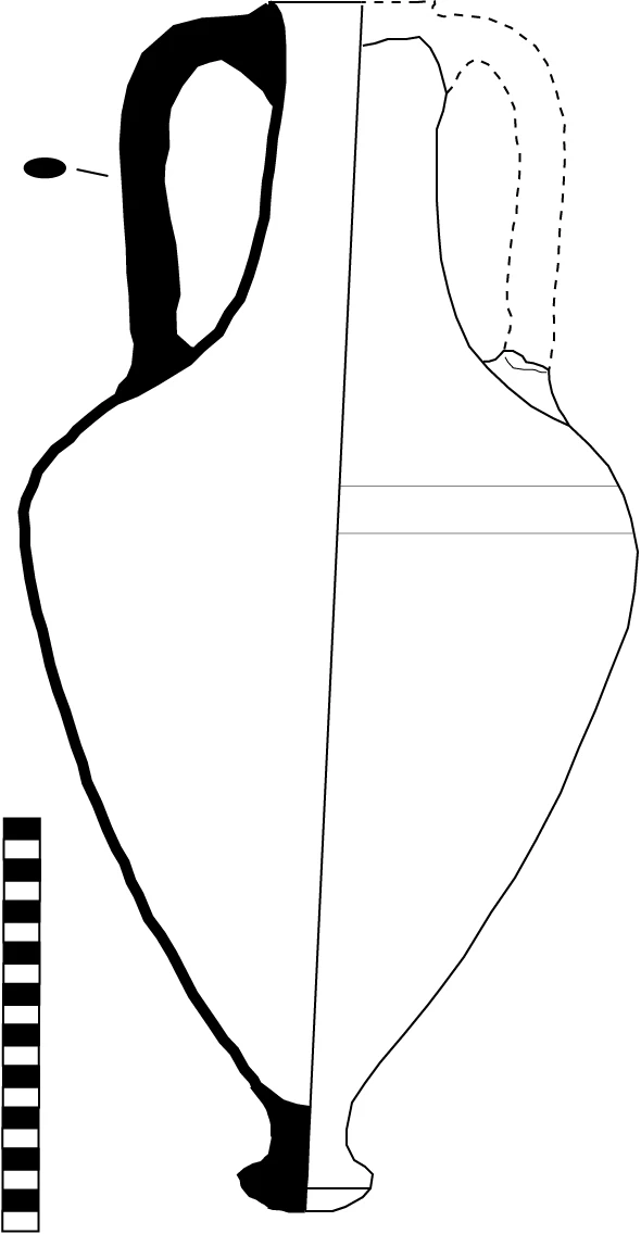 Classical Period Ceramic #2492 technical drawing