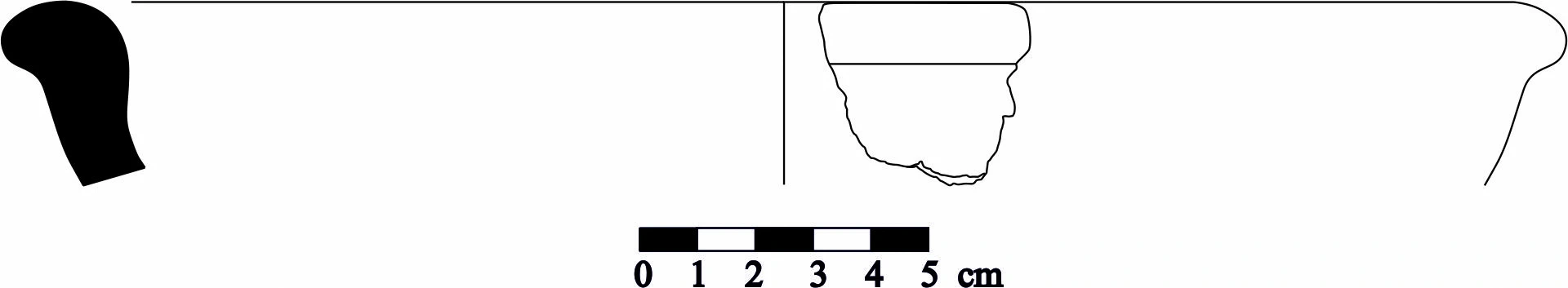 Iron Age(Anatolian and Mezopotamia) Ceramic #1142 technical drawing
