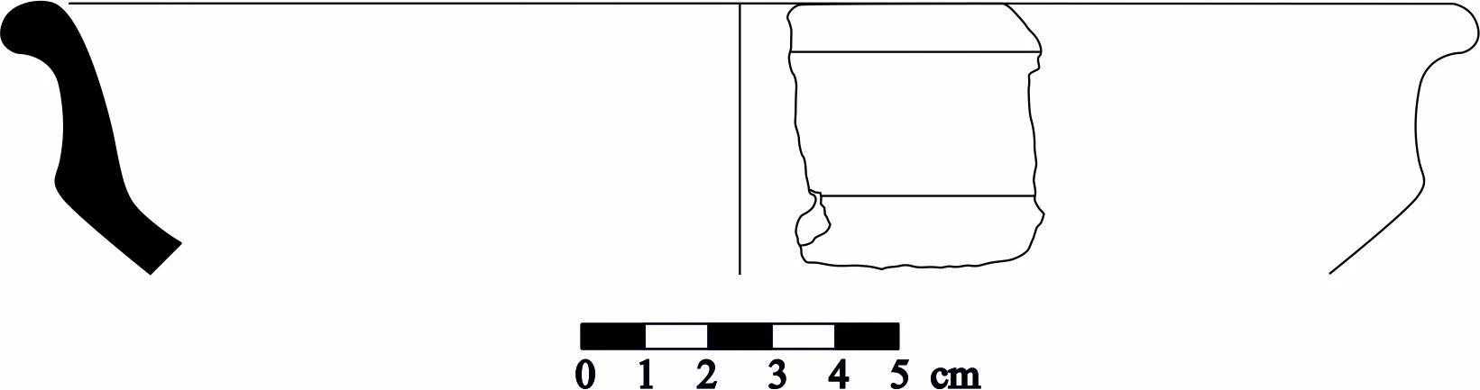Iron Age(Anatolian and Mezopotamia) Ceramic #1128 technical drawing