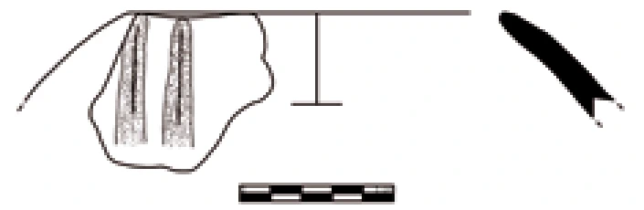 Chalcolithic Age Ceramic #994 technical drawing