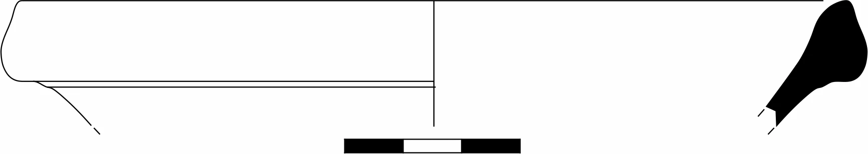 Roman Period Ceramic #1565 technical drawing