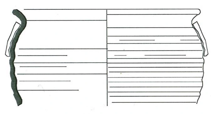 Roman Period Ceramic #2249 technical drawing