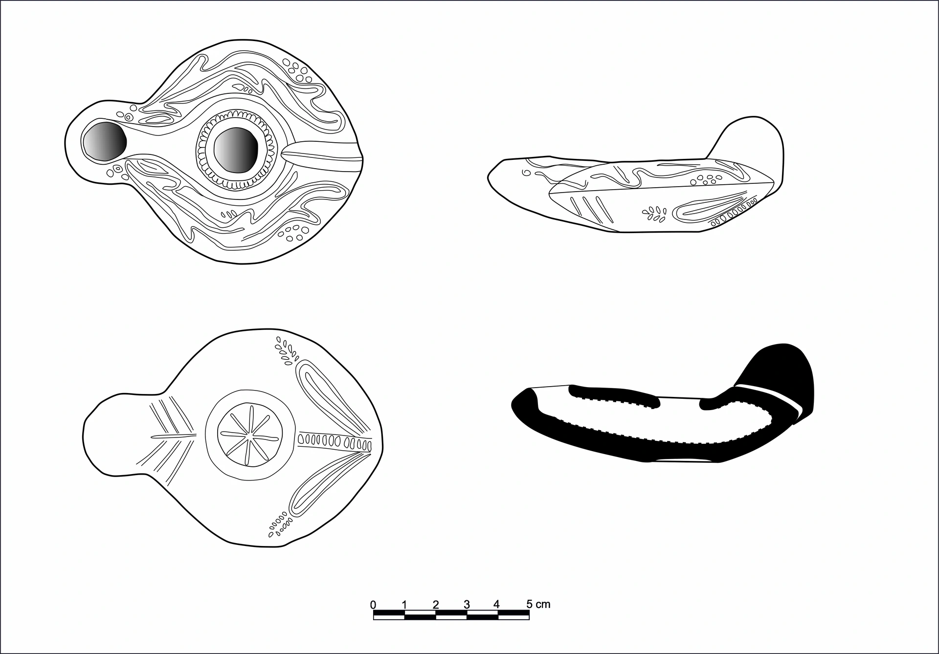 Roman Period Ceramic #2167 technical drawing