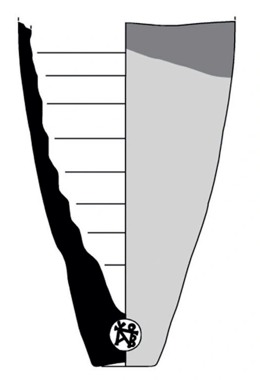 Roman Period Ceramic #1253 technical drawing