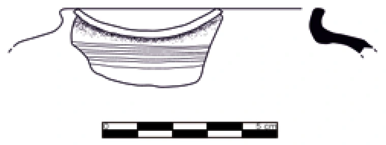 Chalcolithic Age Ceramic #1111 technical drawing