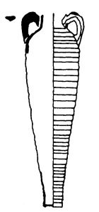 Roman Period Ceramic #1665 technical drawing