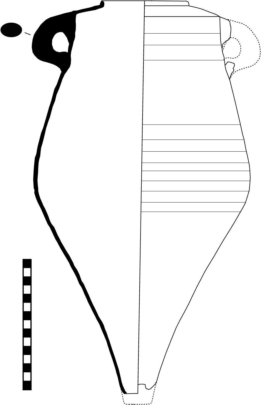 Classical Period Ceramic #2461 technical drawing